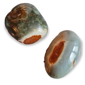 POLYCHROME JASPER crystal gallet palm stone